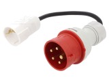 Adaptor 16A 230VAC IEC 60309 Uni-Schuko tip tată/mamă