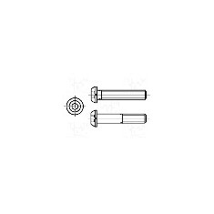 Surub M3, otel inoxidabil A2, 12mm, cap buton, BOSSARD, 1348744