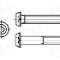 Surub M4, otel, 14mm, cap buton, BOSSARD, M4X14/BN19 ISO7380