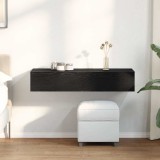 VidaXL Raft de perete cu sertare negru 100x36x19 cm lemn prelucrat