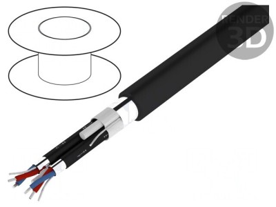Cablu Difuzor HELUSOUND 2x2x0,22mm2 Negru foto