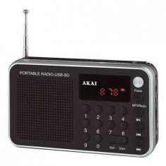 Radio portabil Akai DR002A-521 USB 1.3W Black foto