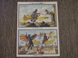 Cărți Poștale Vintage Franța &quot;En l&#039;An 2000&quot; - Predicții Futuriste din 1900, Set 6 Bucăți