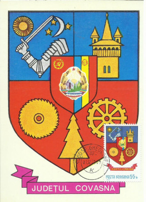 TSV* - MAXIMA COVASNA - STEMA JUDETULUI HERALDICA `78 foto