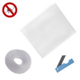 Plasă Anti-&Uuml;&acirc;nțari Fereastră, Alb, Dimensiune 150x150 cm, Include Bandă și Cutter, Oem