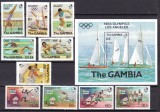 Gambia 1984 sport olimpiada MI 500-505/531-534 + bl.8 MNH ww90