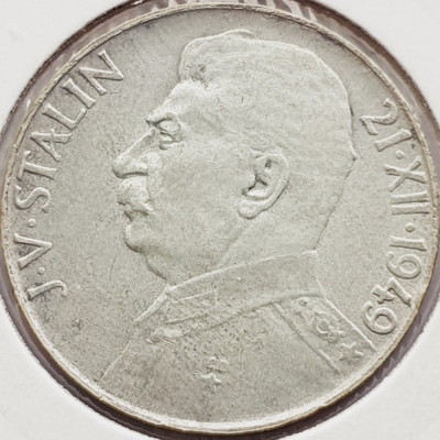568 Cehoslovacia 50 korun 1949 Josef V. Stalin km 28 argint foto