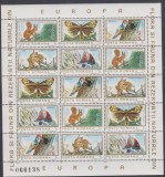A11 TX1 5 - 1983 - Flora si fauna din rezervatii naturale din Europa - blocuri, Natura, Nestampilat