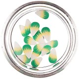 Lacrimi fimo alb-galben-verde - felii, INGINAILS