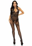 Body Dres Fishnet cu Stras Leg Avenue, Negru, S-L