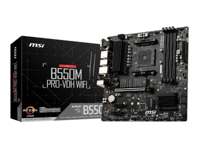 PLACA de BAZA MSI &amp;quot;B550M PRO-VDH WIFI&amp;quot;, skt AM4, mATX, AMD B550, 4 x DDR4, max. 128 GB, 4 x SATA, 2 x M.2, 7.1, &amp;quot;B550M PRO-VDH WIFI&amp;quot; foto