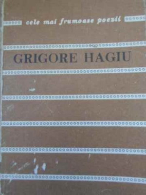 POEME-GRIGORE HAGIU foto