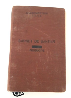 Constructii Carnet de santier Nomenclator constructii Sovrompetrol foto