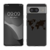 Husa Kwmobile pentru Google Pixel 8, Transparent/Negru, Silicon, KWM000020JN002C, Carcasa