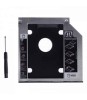 Rack adaptor super slim DVD SATA caddy la 2.5 SATA HDD sau SSD 9mm, Oem