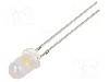 Dioda LED, 5mm, alb cald, 10000...12000mcd, 20mA, 2,9...3,6V, OPTOSUPPLY - OSM2DK5112A-0.5-TU