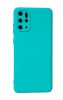 Husa silicon protectie camera cu microfibra Samsung S20 Plus ; S20+ Turcoaz