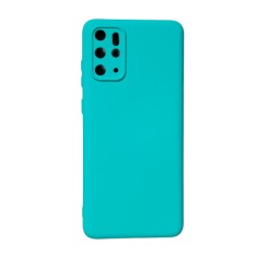 Husa silicon protectie camera cu microfibra Samsung S20 Plus ; S20+ Turcoaz