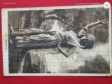 Superba carte postala ,Felicitare , Corespondenta interesanta
