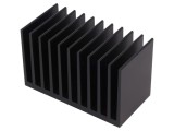 Radiator Extrudat cu Aripioare Negru 50x100x60mm