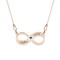 Infinity - Colier lant plat din argint 925 placat cu aur roz personalizat cu nume - Infinit