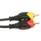 Cablu 2x RCA - 2x RCA Gold 3m tata-tata contacte aurite