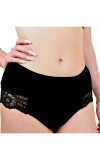 Chilot Brazilian Talie Inalta Bumbac Elastic Luan C1215 Negru (S) - Confort &amp; Stil