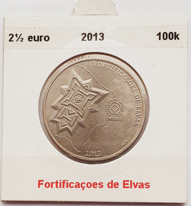 2164 Portugalia 2,5 Euro 2013 Fortifications of Elvas km 851
