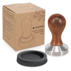 Tamper cafea cu maner de nuc, 51 mm, 51802.01.29 foto