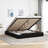 VidaXL Cadru de pat otoman fără saltea Negru 160x200 cm catifea