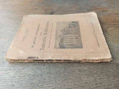 Emanoil Al. Manoliu - O Privire Retrospectiva asupra Teatrului Moldovenesc, 1925 foto