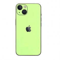 Set Folii Skin Acoperire 360 Compatibile cu Apple iPhone 13 Mini - ApcGsm Wraps Skin Glow Green