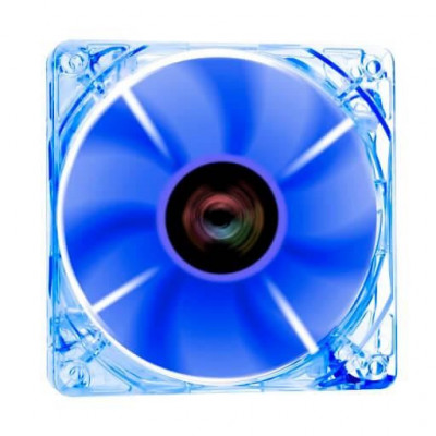 Ventilator Riotoro Cross-X Clear Classic 120mm iluminare albastra foto