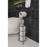 Suport h&acirc;rtie igienică SB061 Negru 15x15x55 cm