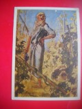 HOPCT 23858 MARIANA IN VIE -E E LANCERAY 1875- 1946 - RUSIA --MUZEE - CP PICTURA --NECIRCULATAMUNTII