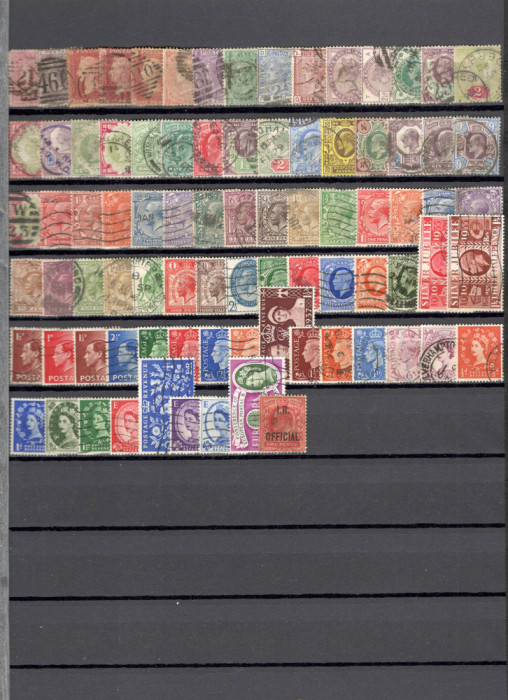 ANGLIA/MAREA BRITANIE.Lot peste 430 buc. timbre stampilate