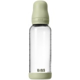 BIBS Baby Glass Bottle Round Latex biberon anticolici Sage 240 ml