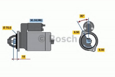 Starter MERCEDES VANEO (414) (2002 - 2005) BOSCH 0 986 021 260 foto