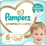 Scutece Pampers Premium Care 6, 13kg-18kg, 50 buc