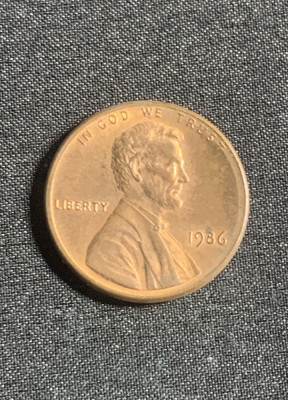 Moneda One cent 1986 USA foto