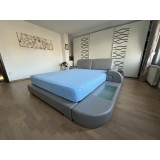 Protecție saltea frotir SleepProtect by Coneltex, dimensiuni 140-160x200 cm, dreptunghiulară, culoare albastră