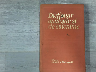 Dictionar analogic si de sinonime al limbii romane de M.Buca,I.Evseev,etc foto