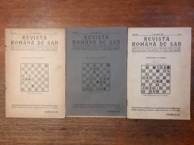 Revista Romana de Sah - 5 numere 1939 si 1940 / R8P3S foto