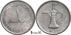 2007 ( 1428ah ), 1 dirham - Zayed Khalifa ( small type ) - Emiratele Arabe Unite