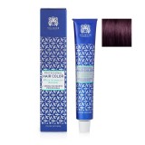 Vopsea crema 4.2 Saten Mediu Violet cu plex si arginina Valquer 60g