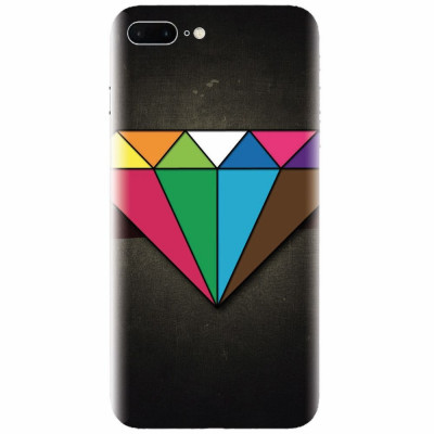 Husa silicon pentru Apple Iphone 7 Plus, Colorful Diamond foto