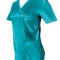 Halat Medical Pe Stil, Turcoaz cu Elastan, Model Classic - XL