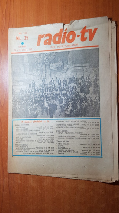 revista radio-tv saptamana 24-30 august 1980