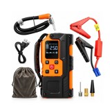 Robot pornire auto cu compresor aer digital 150 PSI 12V 120W, baterie 8000 mAh, Power Bank lanterna