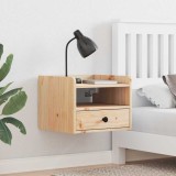 Noptieră 2 pcs Maro 38 x 36 x 29.5 cm Lemn masiv de pin
